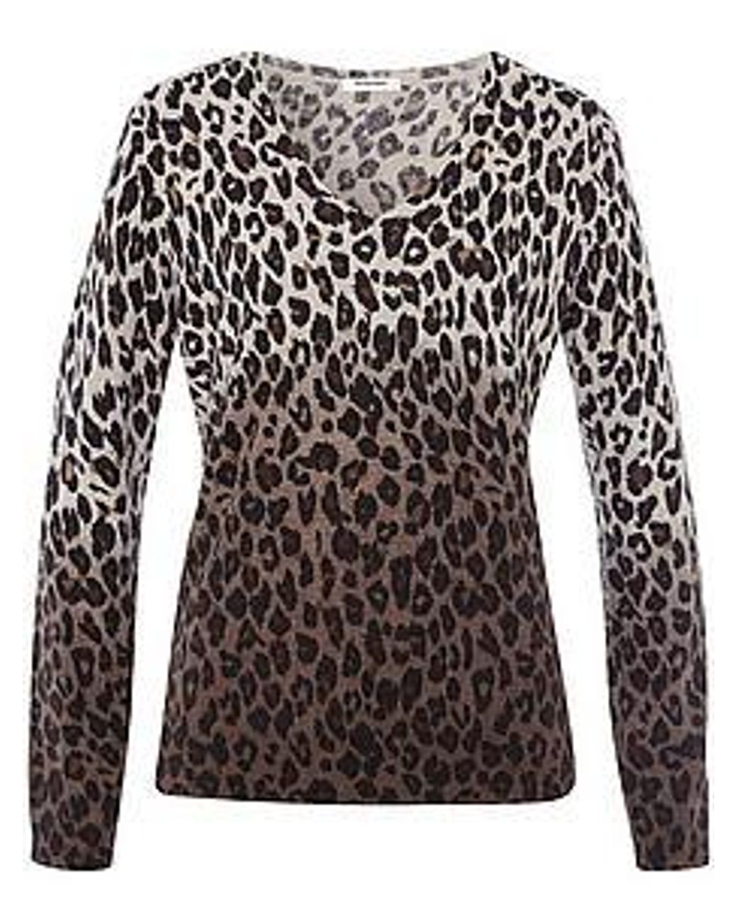 Peter Hahn Black V-Pullover Aus Schurwolle Und Kaschmir