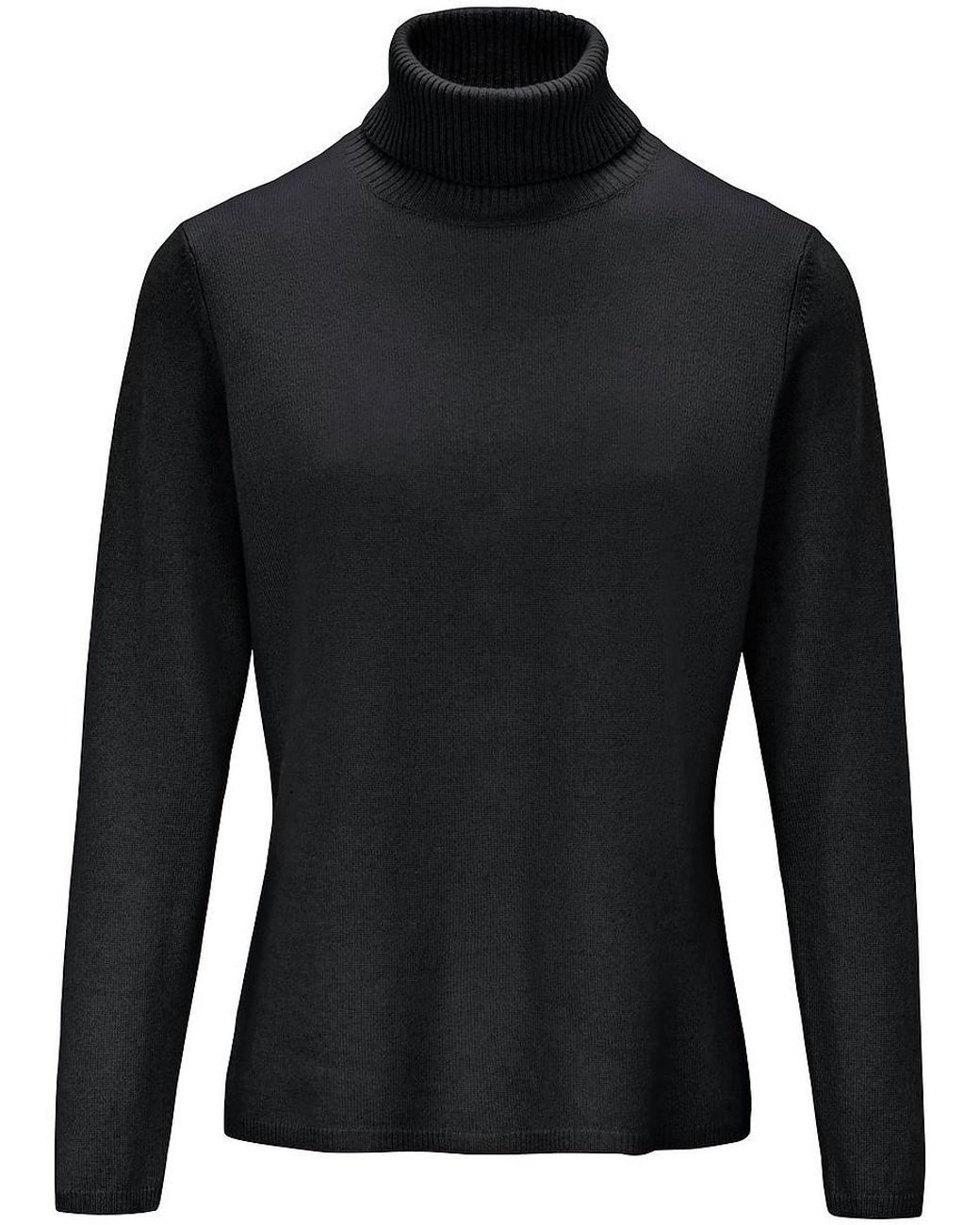 Peter Hahn Black Rollkragen-Pullover Aus Schurwolle Und Kaschmir