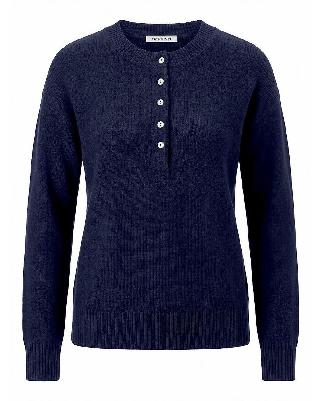 Peter Hahn Blue Rundhals-Pullover