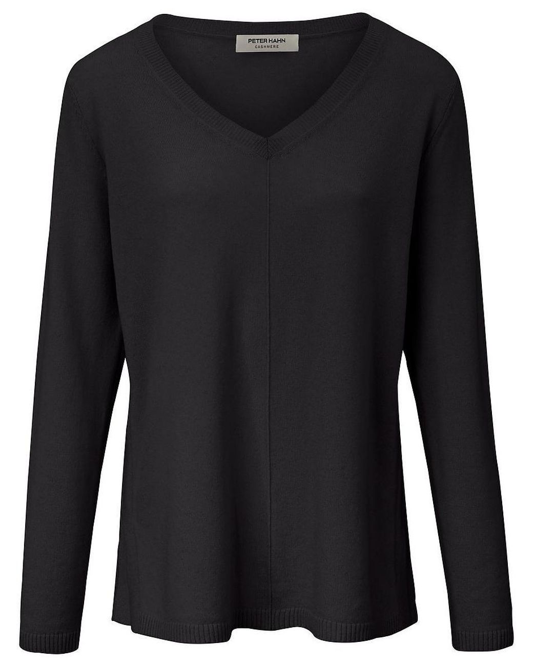 Peter Hahn Black V-Pullover Aus 100% Premium-Kaschmir