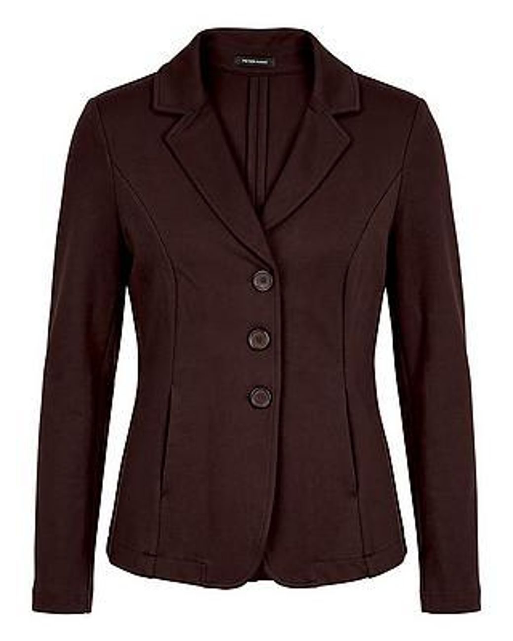 Peter Hahn Jersey Blazer Van in het Brown