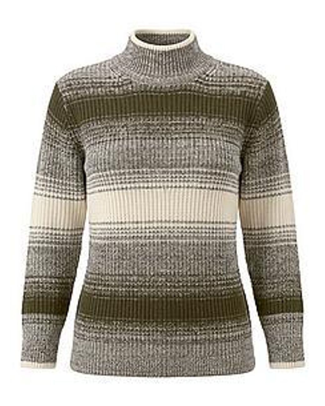 Basler Green Pullover Stehkragen