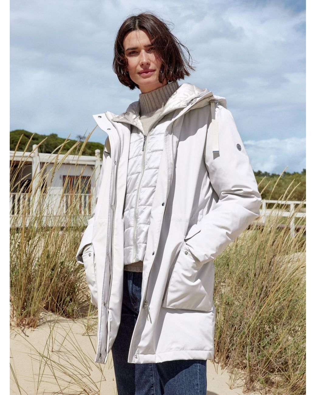 WEGA GREEN GOOSE White Funktions-Parka, Gr. S