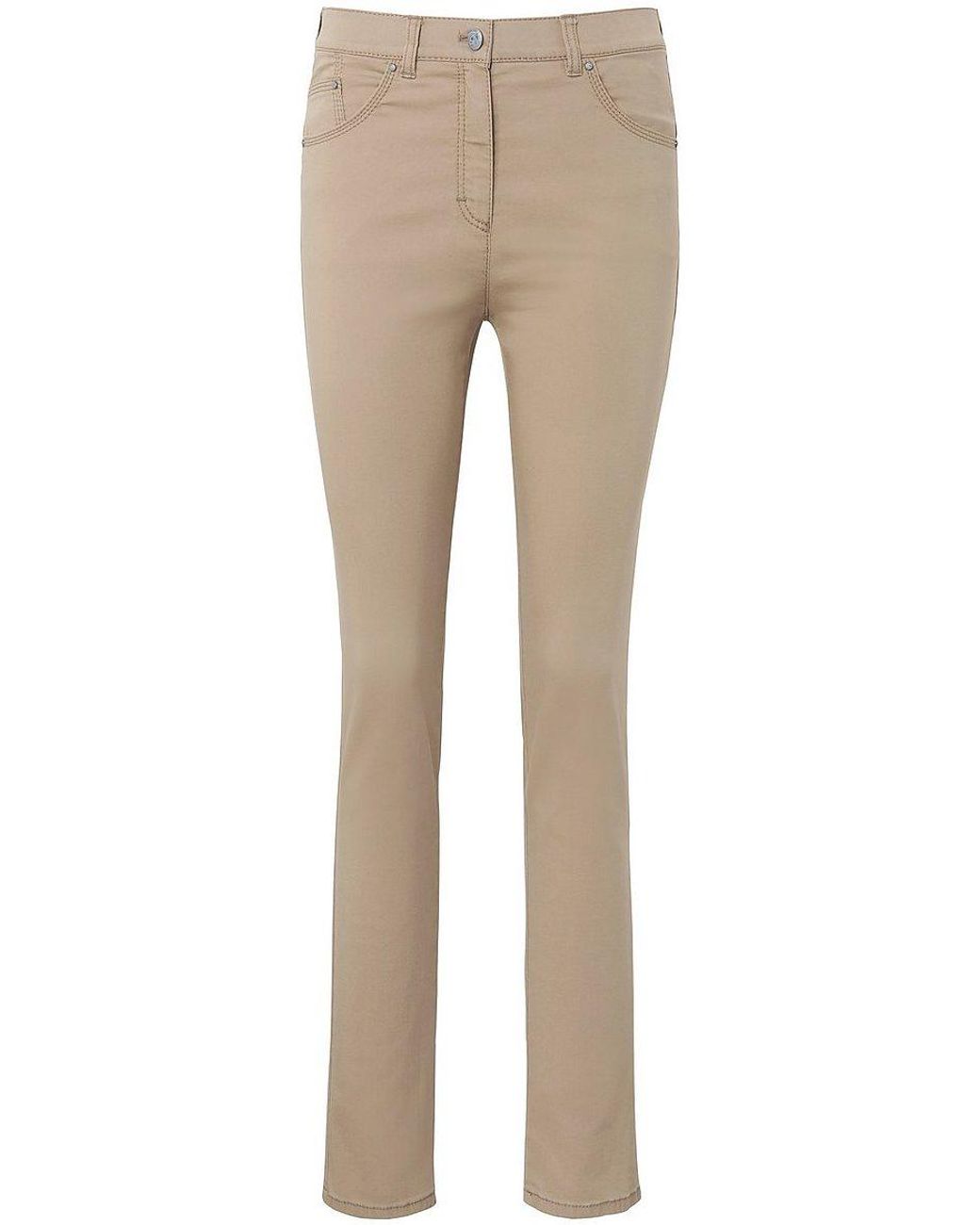 RAPHAELA by BRAX Modell Natur - in beige Lyst Plus-Zauber-Jeans DE | Caren Comfort