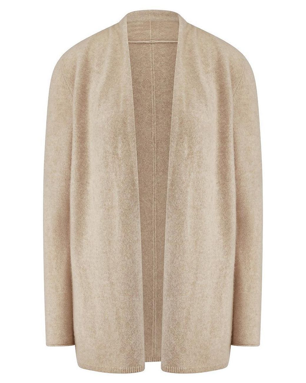 include Natural Long-Strickjacke Aus Kaschmir