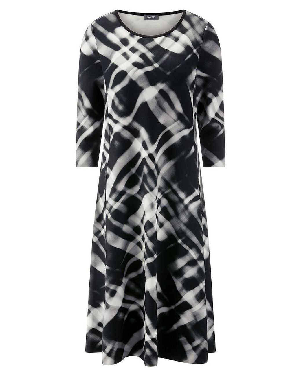 Basler Black Midi-Jersey-Kleid, Gr. S