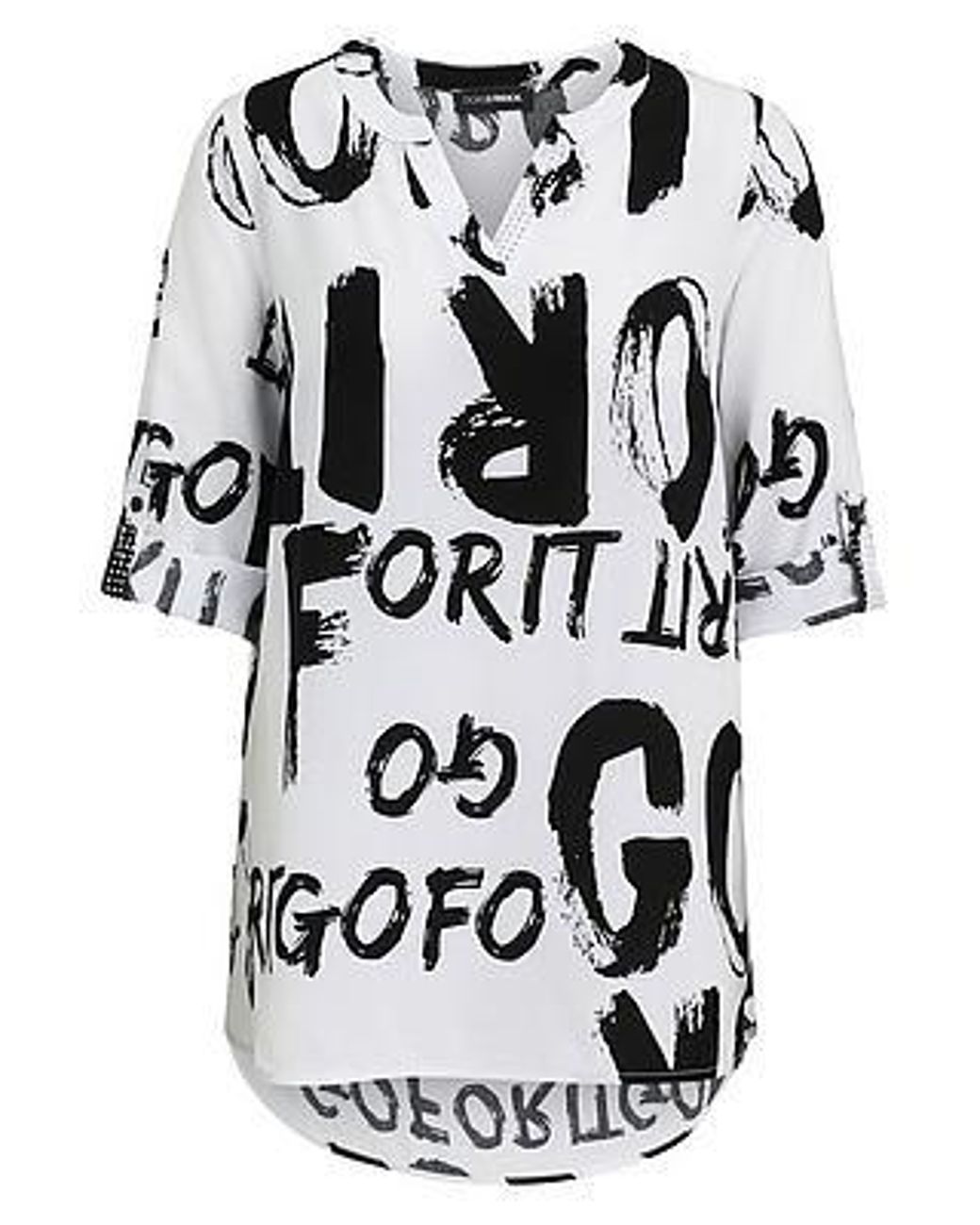 Doris Streich Lange Blouse Van in het White