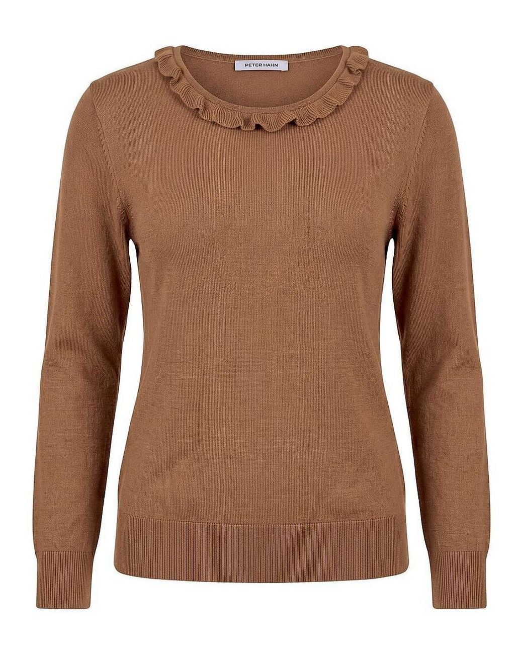 Peter Hahn Brown Rundhals-Pullover