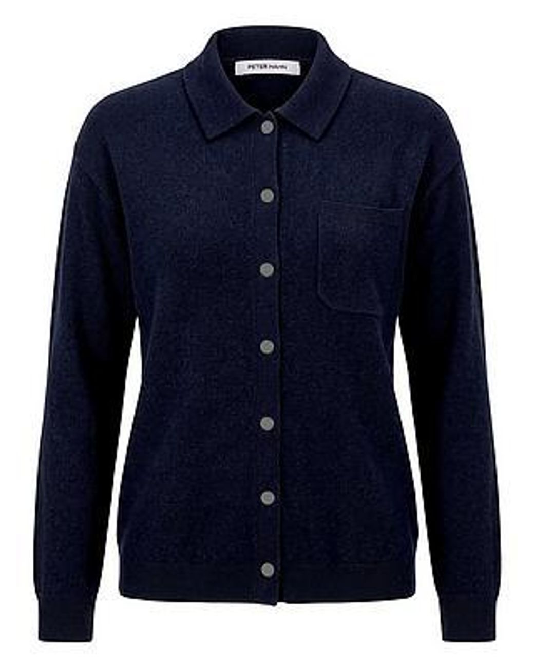 Peter Hahn Tricot-Overhemd Van in het Blue
