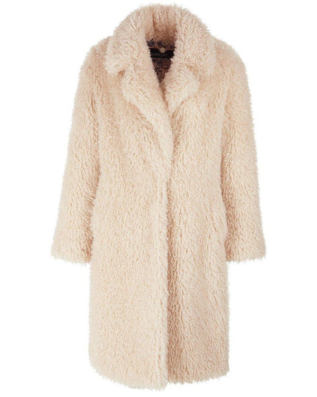 Teddy Mantel Braun Opus Nutmeg Wintermantel Opus OPUS Teddyfell