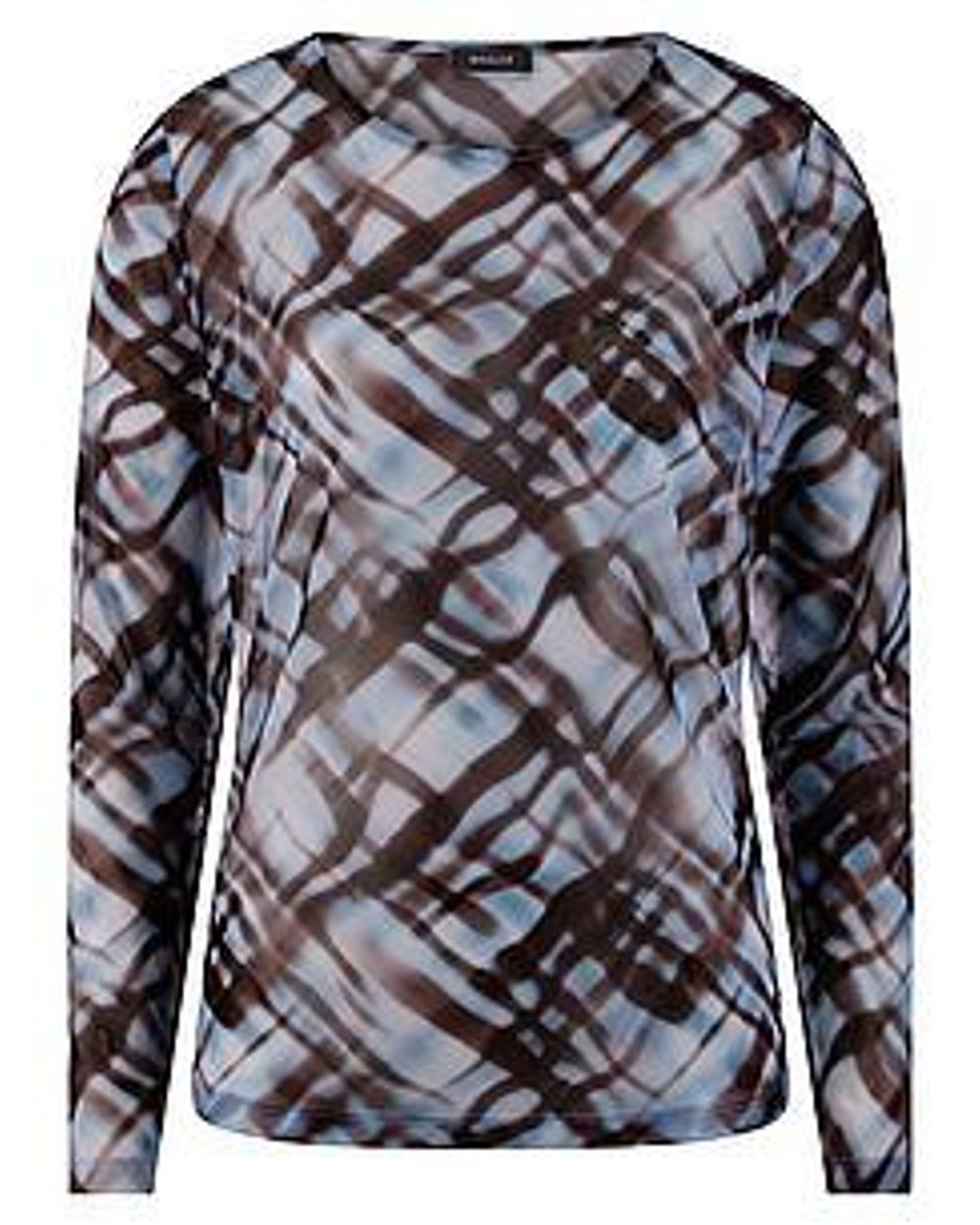 Basler Gray Shirt Mit Rundhals-Ausschnitt, Gr. S