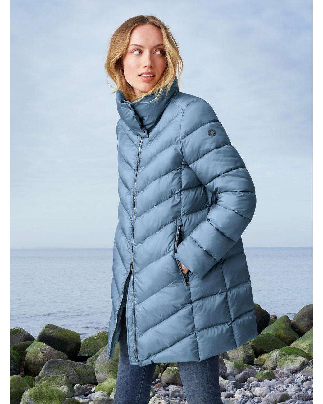 Peter Hahn Basler Mantel Blau Basler Daunenmantel Damen Basler