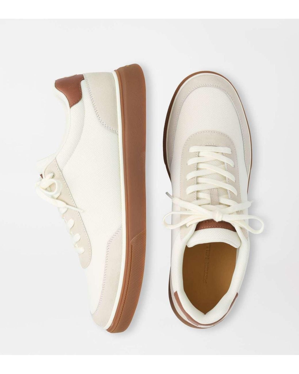 Peter Millar White Drift Mesh Sneaker for men
