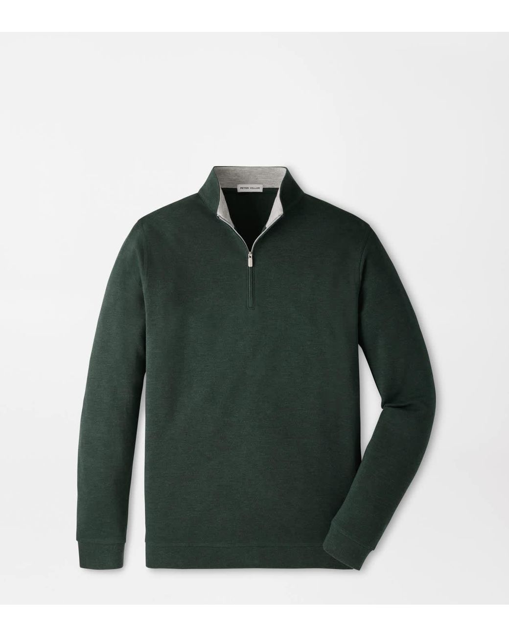 Peter Millar Green Crown Comfort Quarter-Zip Pullover for men