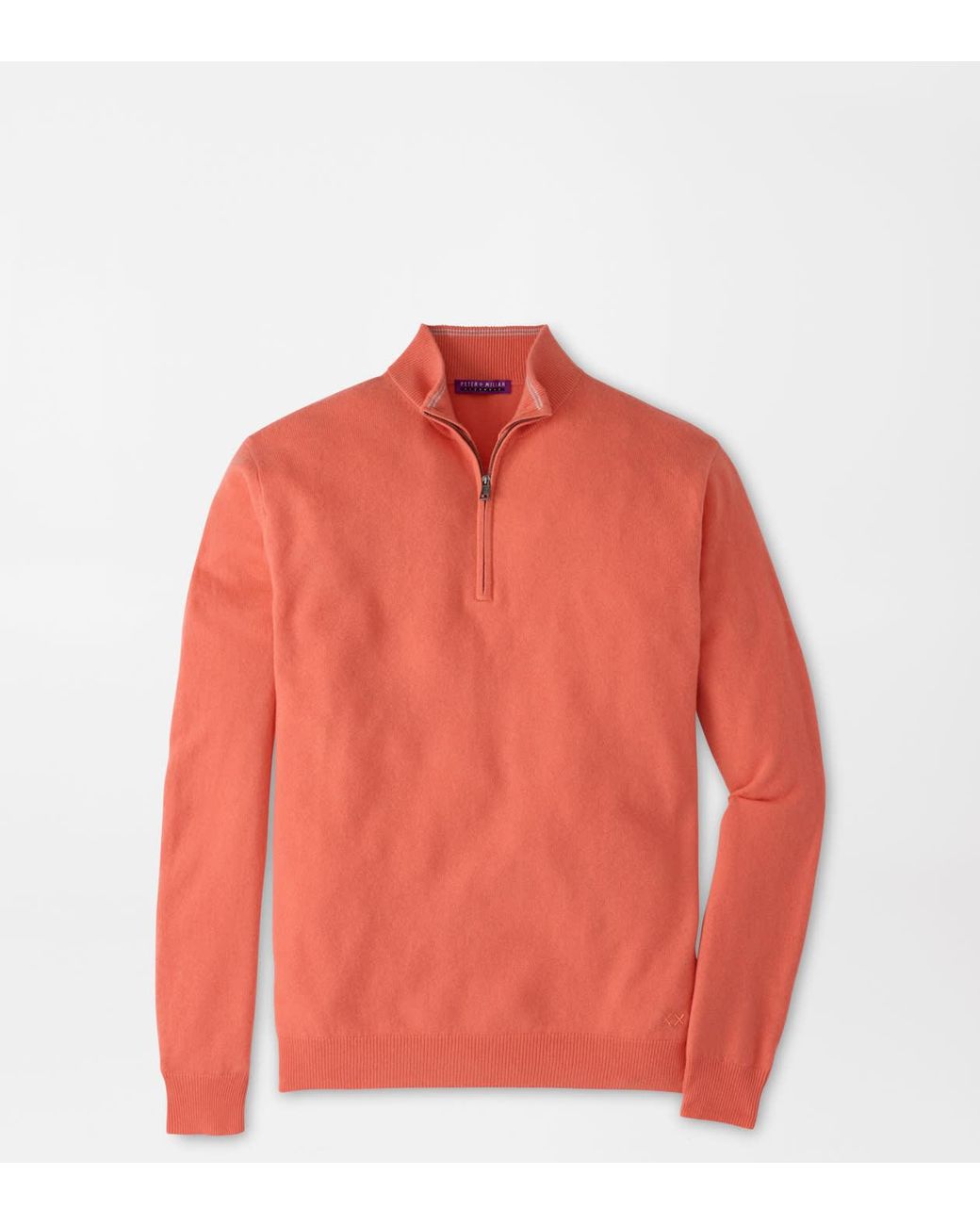 Peter Millar Red 25Th Anniversary Cashmere Quarter-Zip Jumper for men
