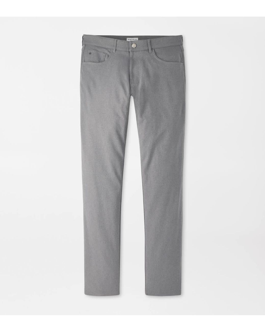 Peter Millar Gray Eb66 Melange Performance Five-Pocket Trouser for men