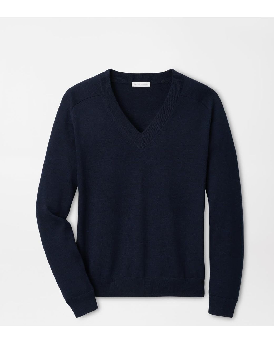 Peter Millar Blue Solarspun Sport Merino V-Neck Jumper