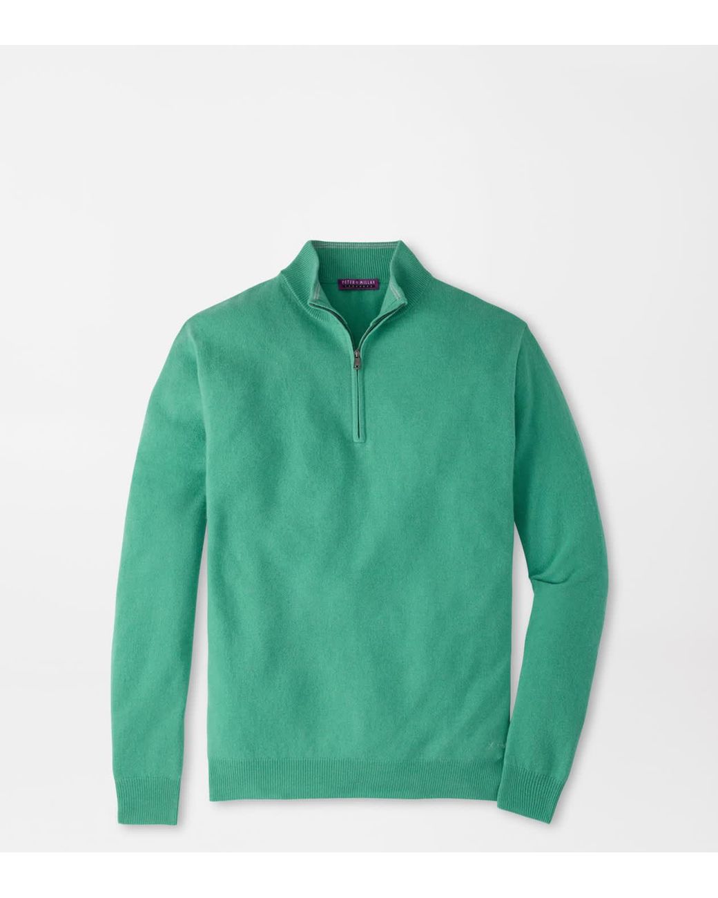 Peter Millar Green 25Th Anniversary Cashmere Quarter-Zip Jumper for men