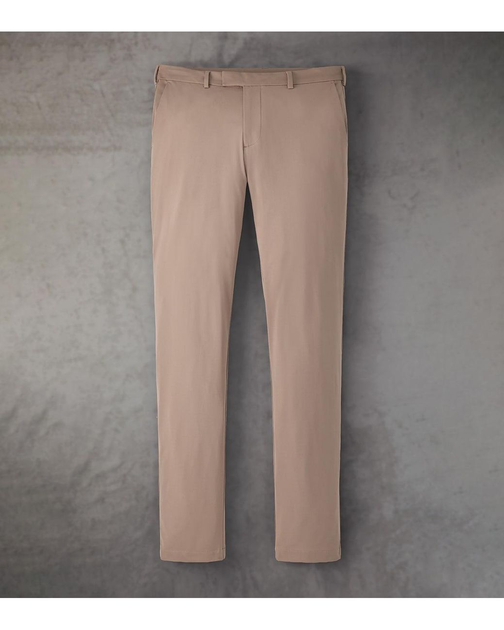 Peter Millar Gray Pursuit Performance Flat Front Trouser for men