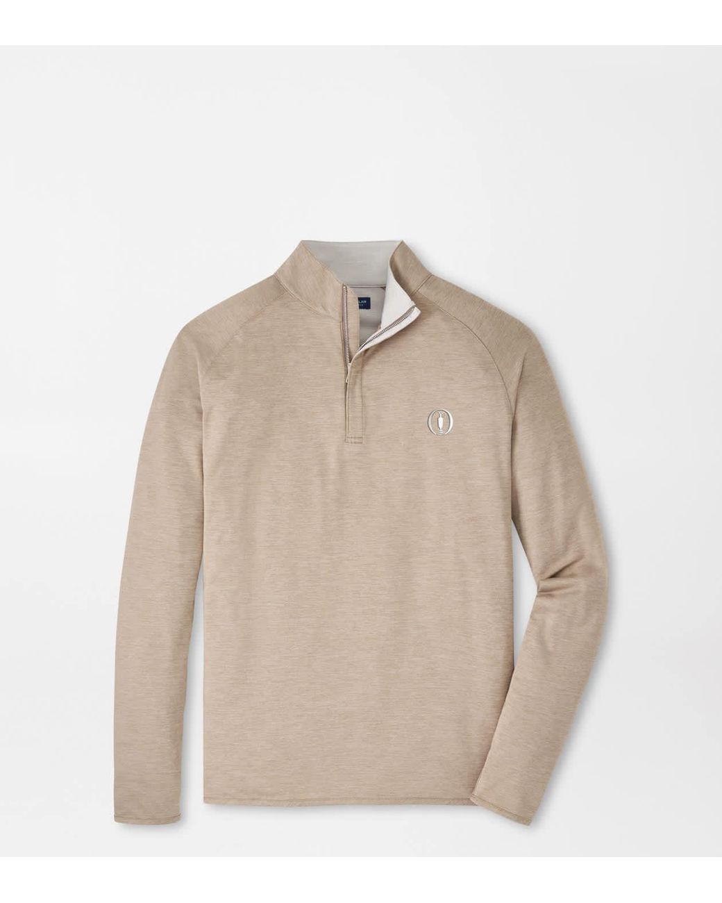 Peter Millar Natural The Open Stealth Performance Quarter-Zip for men