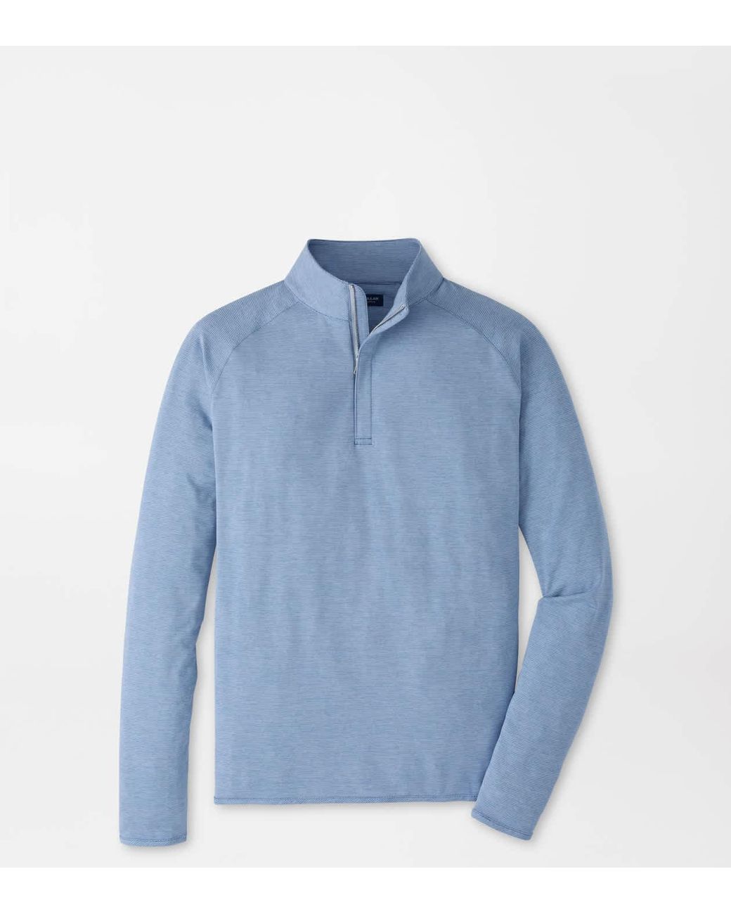 Peter Millar Blue Stealth Stripe Performance Quarter-Zip for men