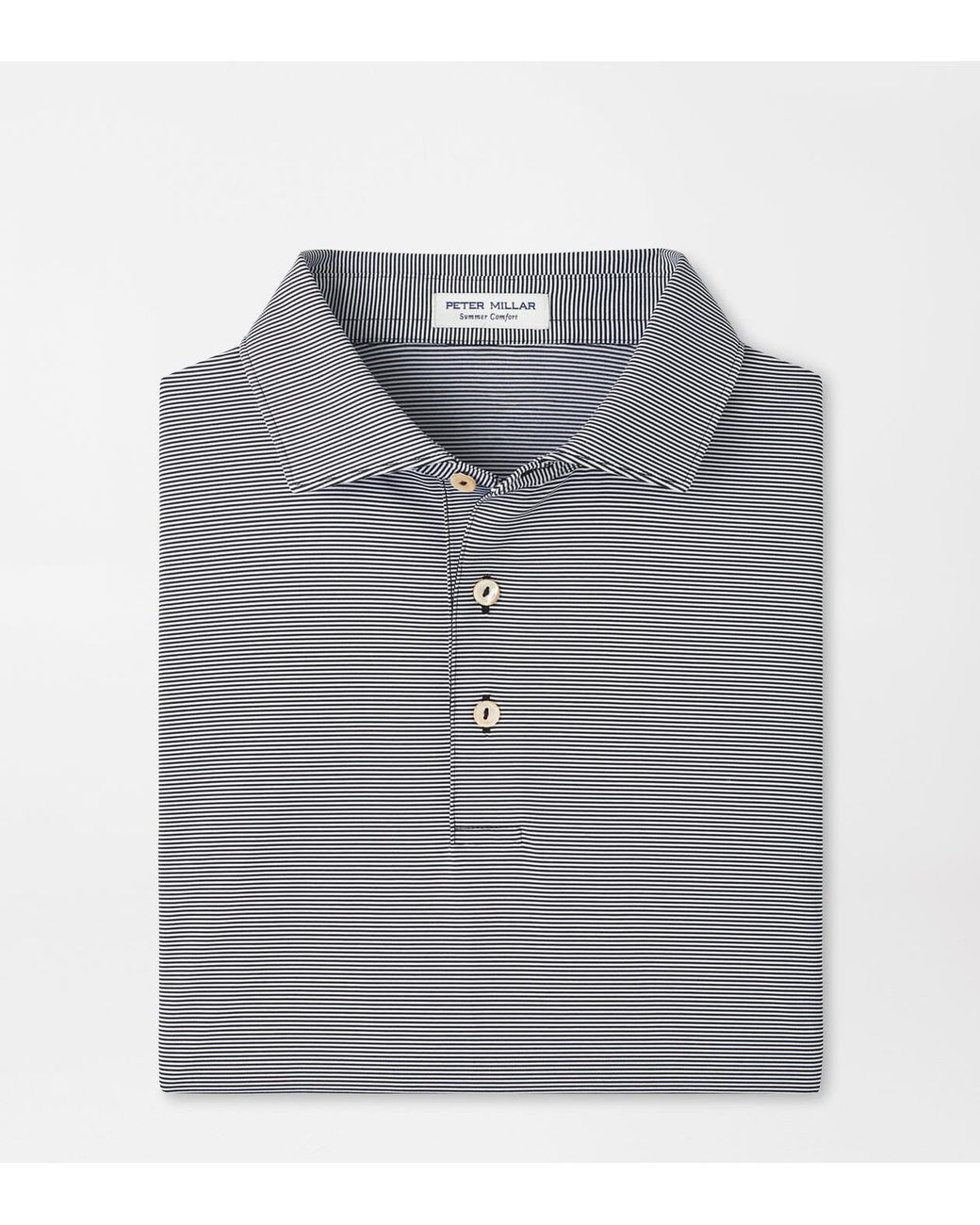 Peter Millar Gray Jubilee Performance Jersey Polo for men