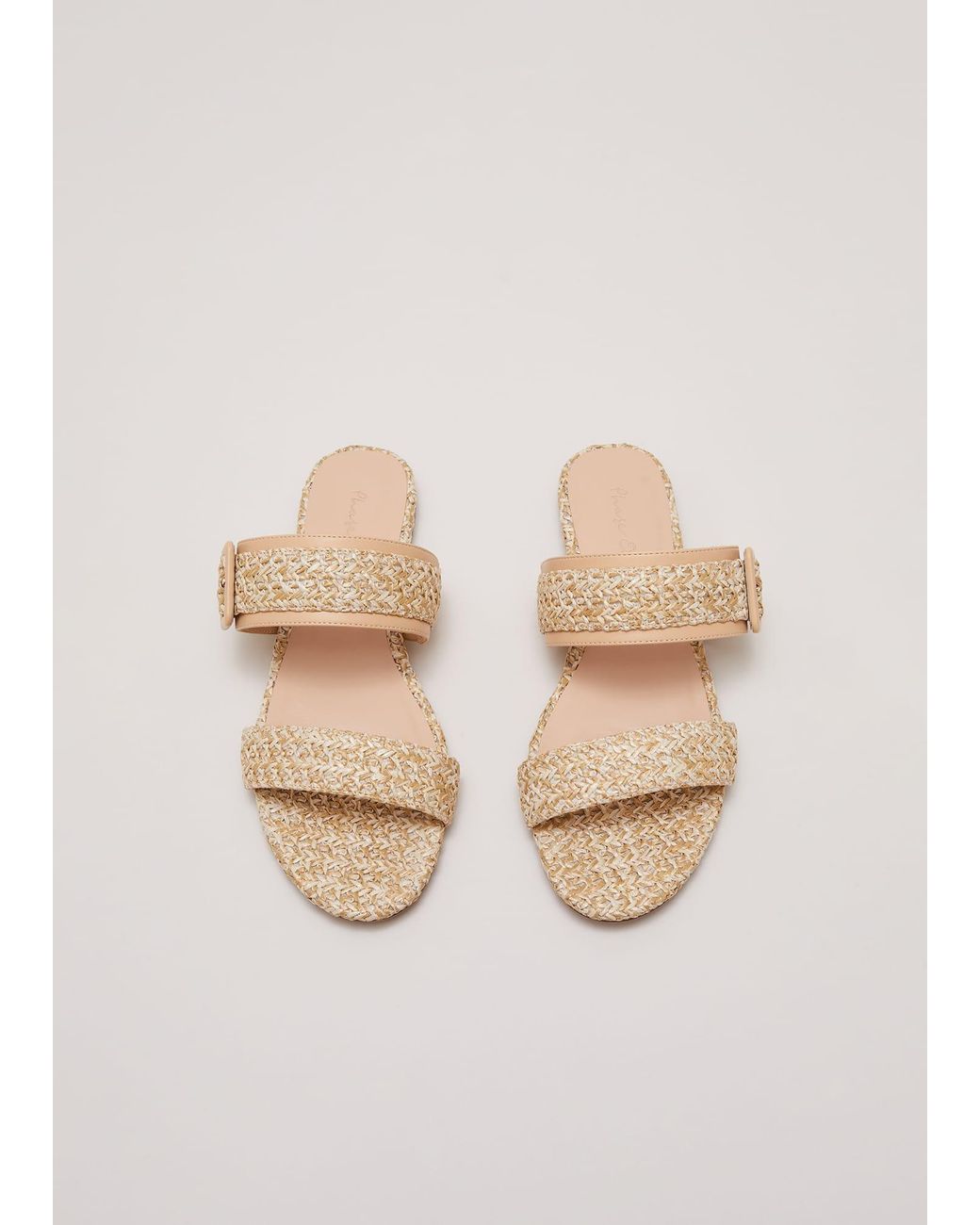 Phase Eight Natural Raffia Slider