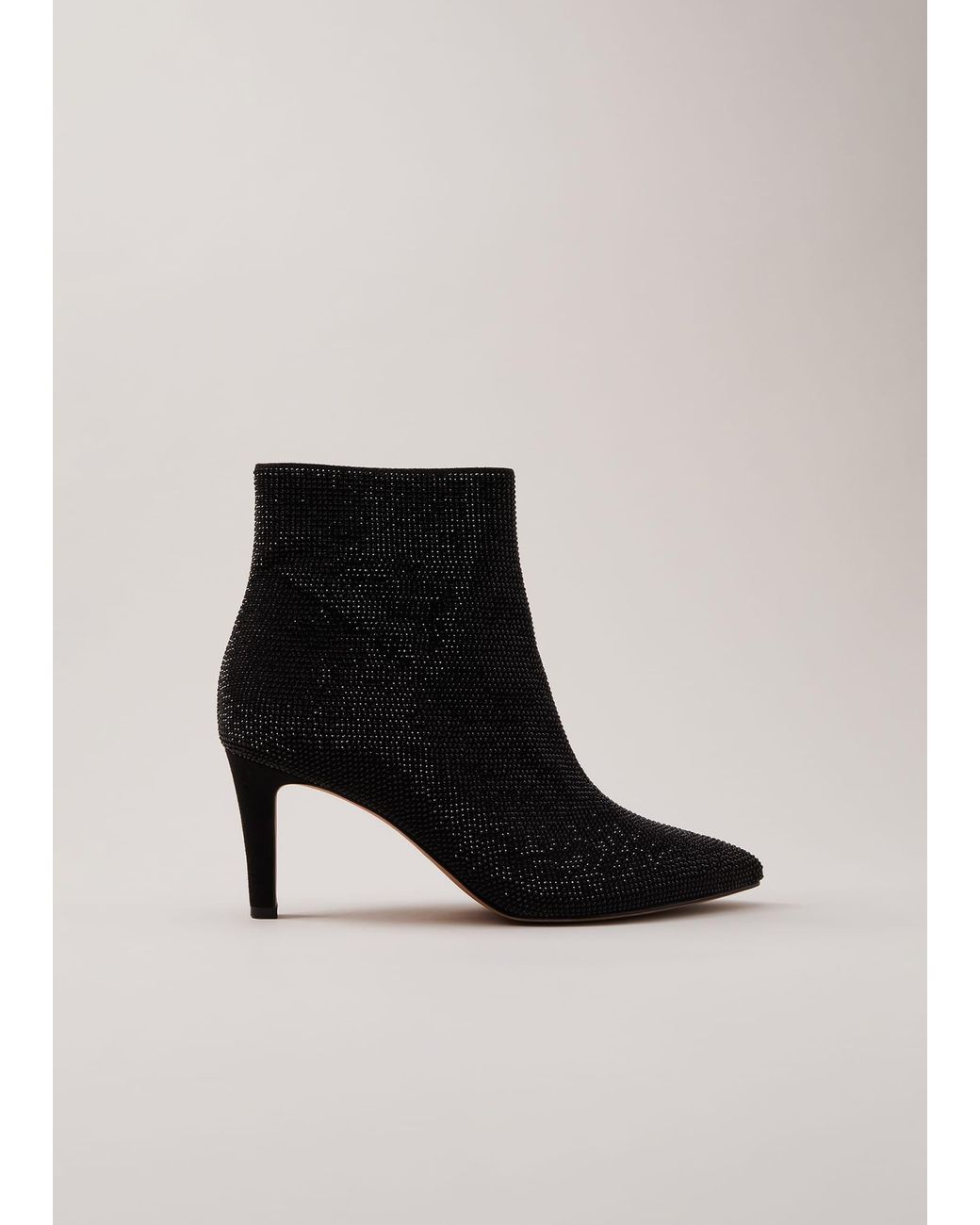 Phase Eight Black Sparkly Boots
