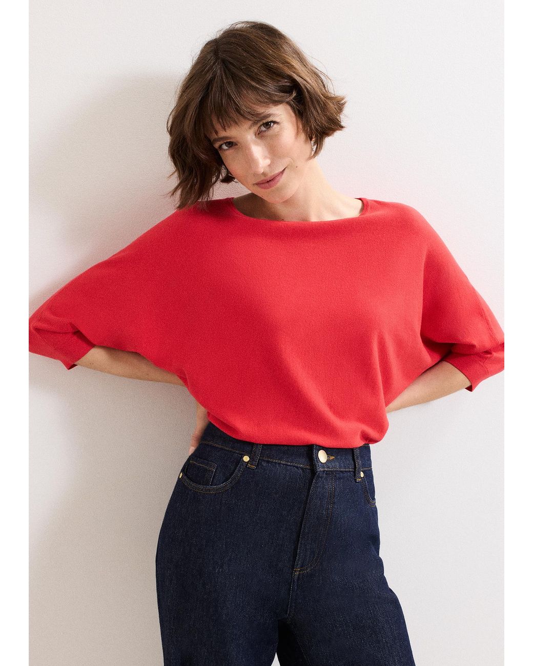 Phase Eight Red Cristine Knit Jumper
