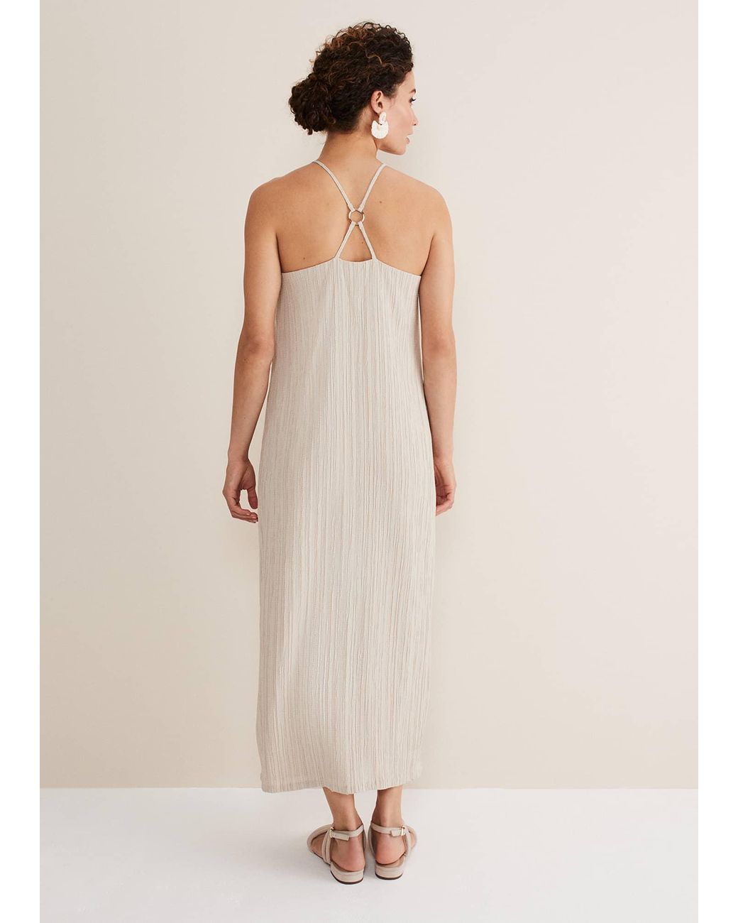 Phase Eight Natural Kady Strappy D Ring Dress