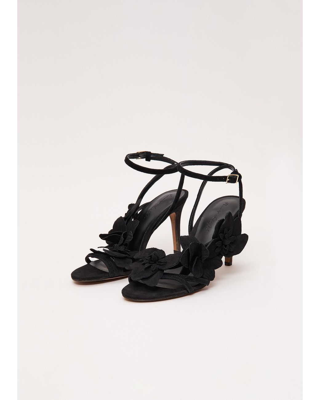 Phase Eight White Statement Floral Heeled Sandal