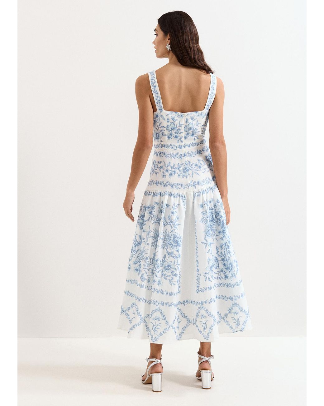 Phase Eight Blue Torin Floral Dress