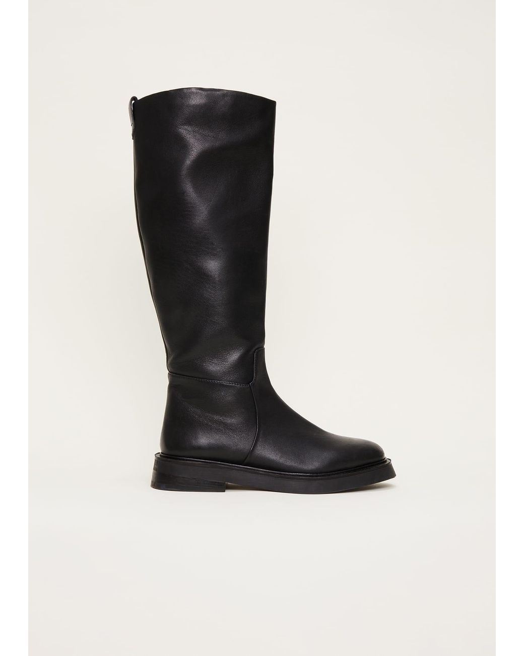 Phase Eight Black Flat Knee High Boot
