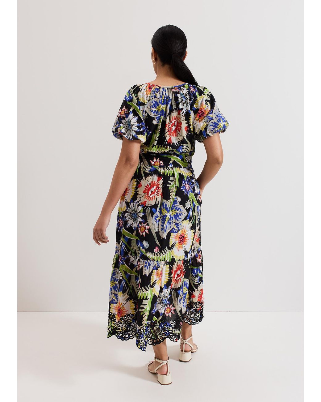 Phase Eight White Petite Asa Floral Dress