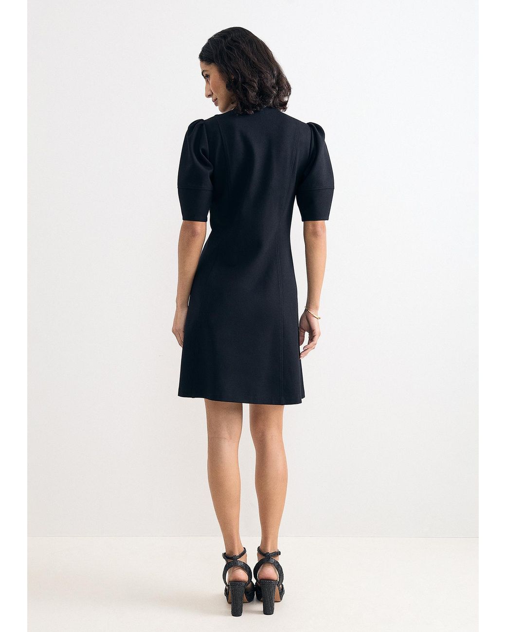 Phase Eight Blue Alima Ponte Shift Mini Dress