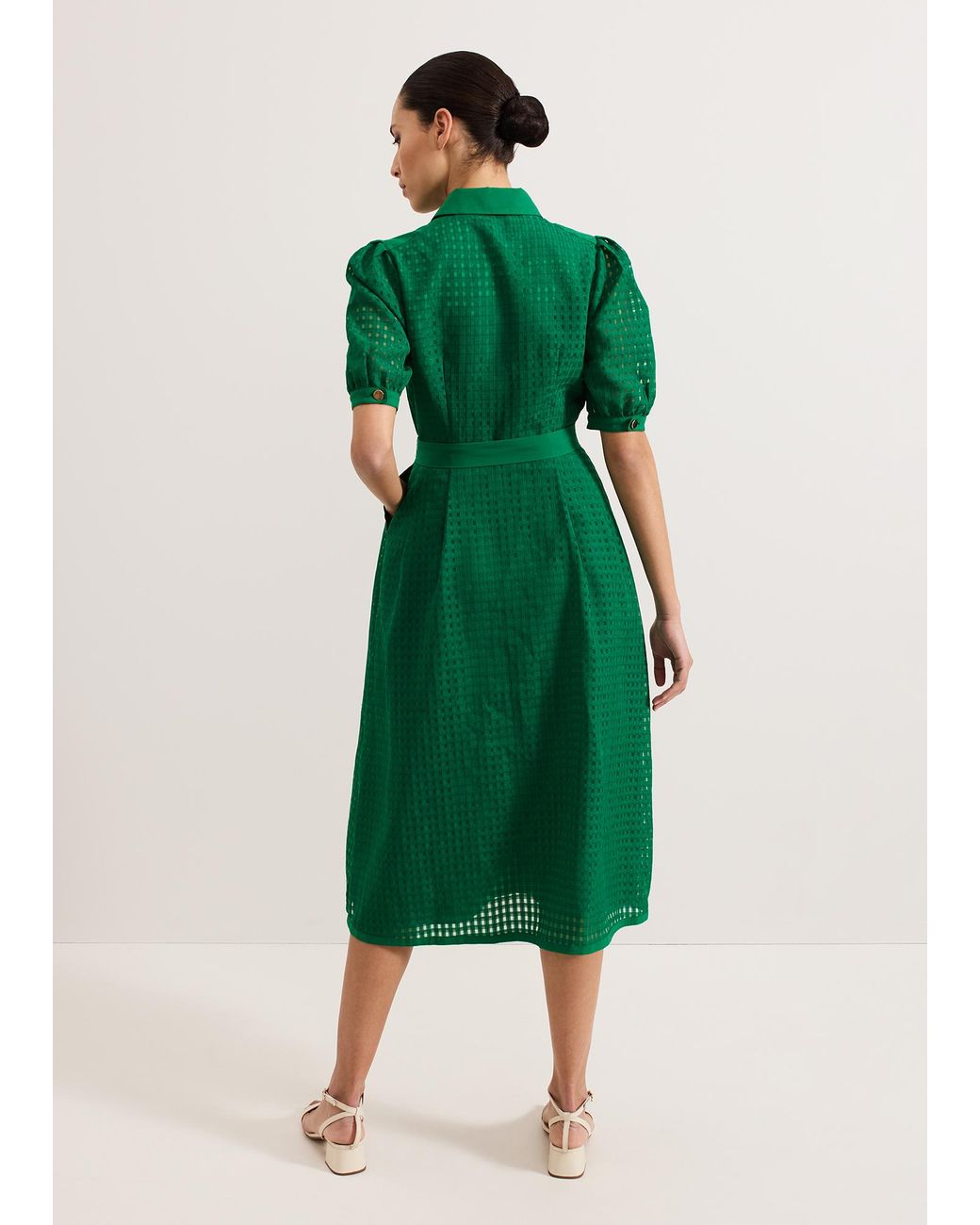 Phase Eight Green Carey Check Dress