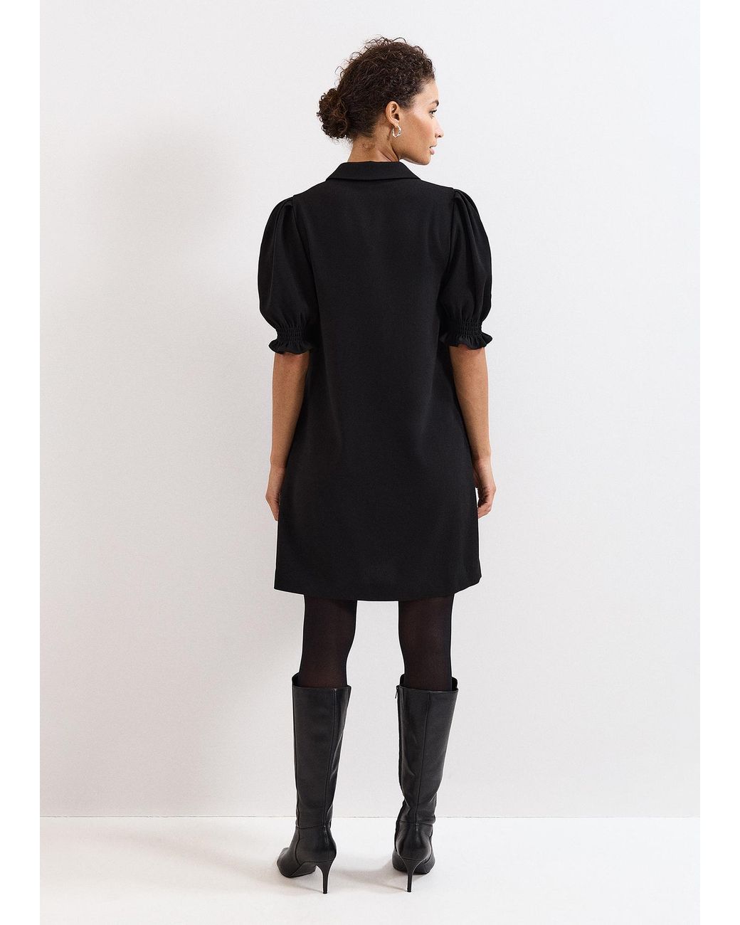 Phase Eight Black Candice Scallop Dress