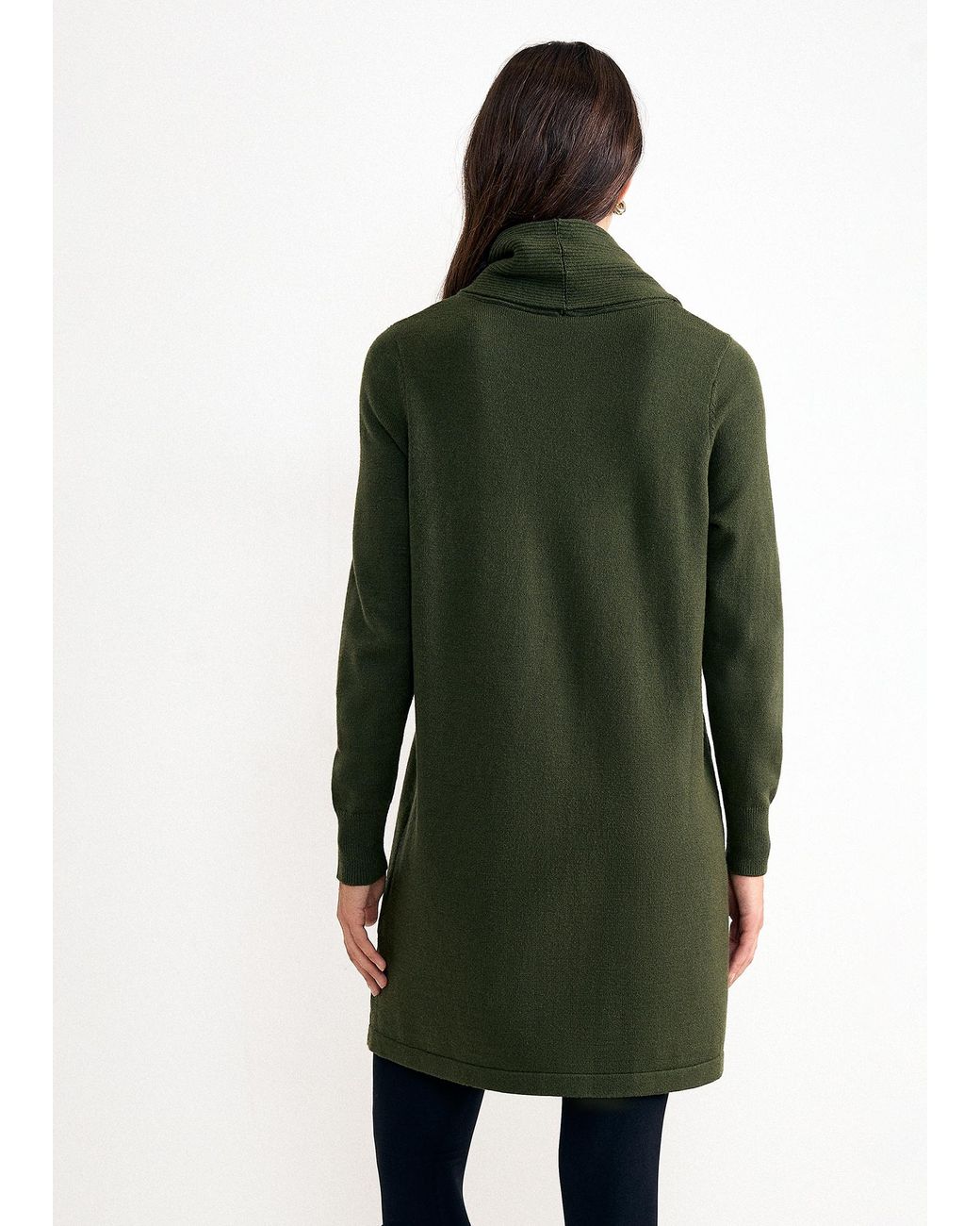Phase Eight Green Ellie Knitted Long Sleeve Mini Dress