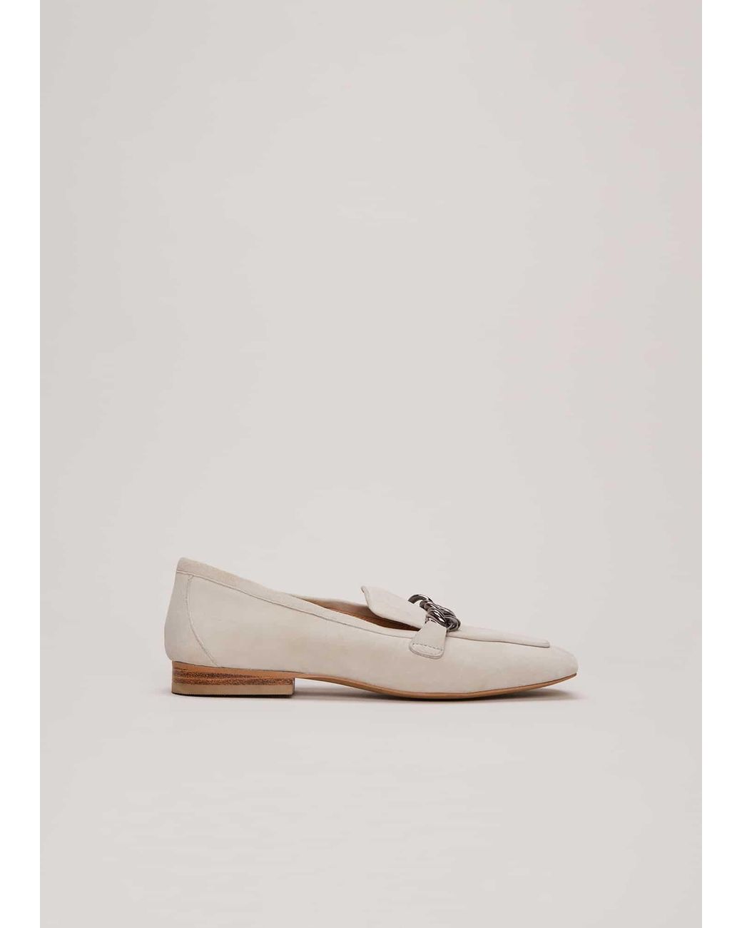 Phase Eight Natural Chain Detail Loafers