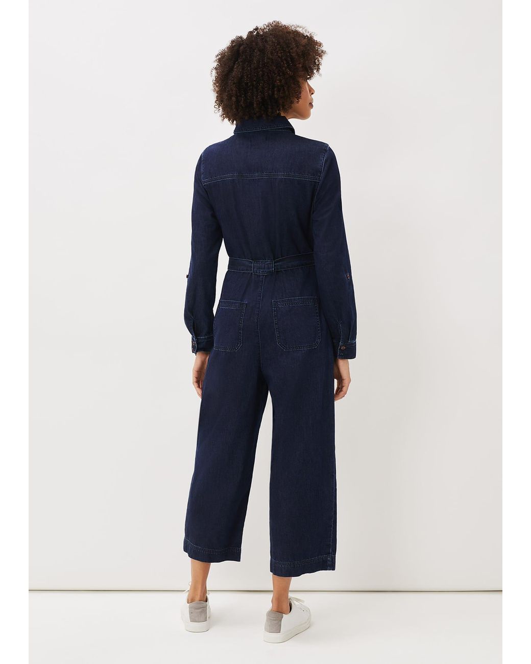 Phase Eight Blue Cecile Wide Leg Jumpsuit