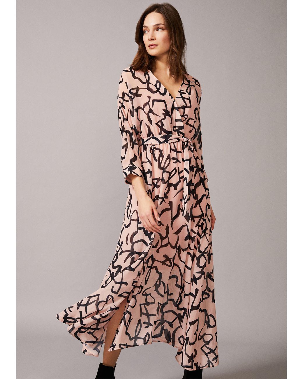 phase eight remee chiffon dress navy