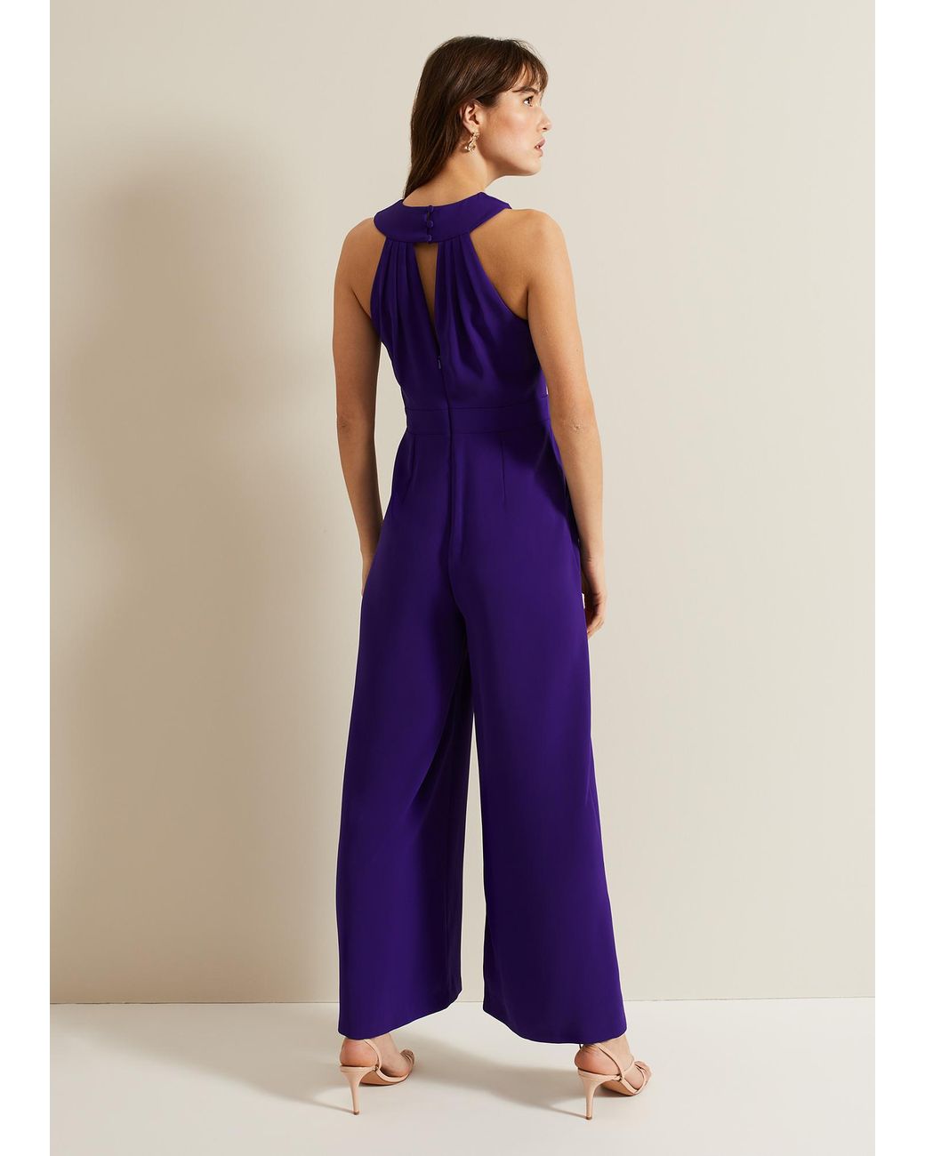 Phase Eight Purple 's Andrea Tapework Dress