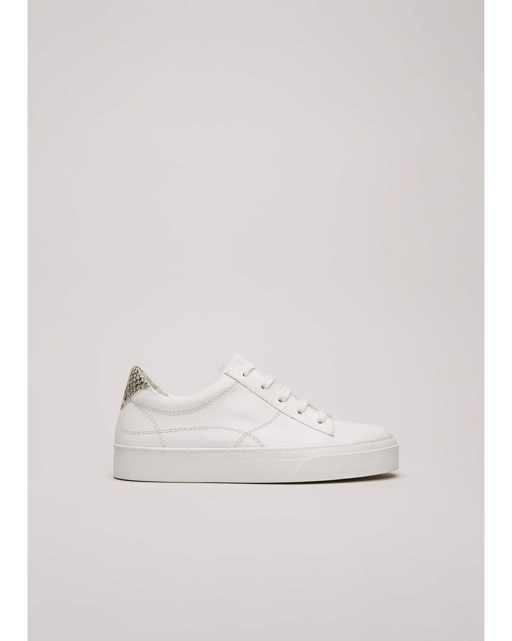 Phase Eight Natural Leather Trainers