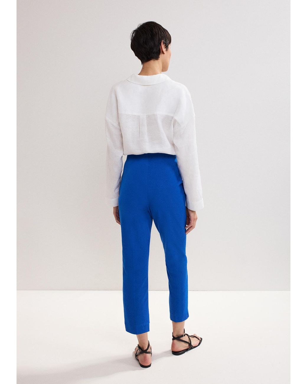 Phase Eight Blue Miah Stretch Capri Trouser