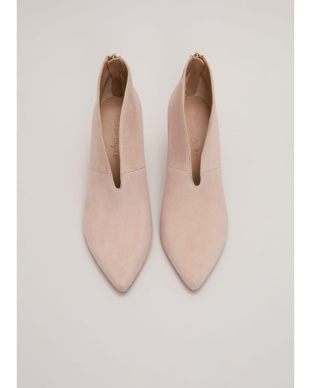 Phase Eight Pink Cut Out Shoe Boots