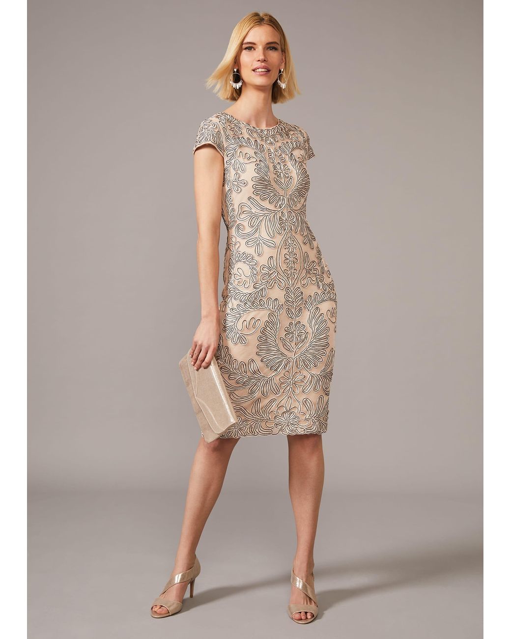 Phase Eight Multicolor Genevieve Tapework Lace Dress