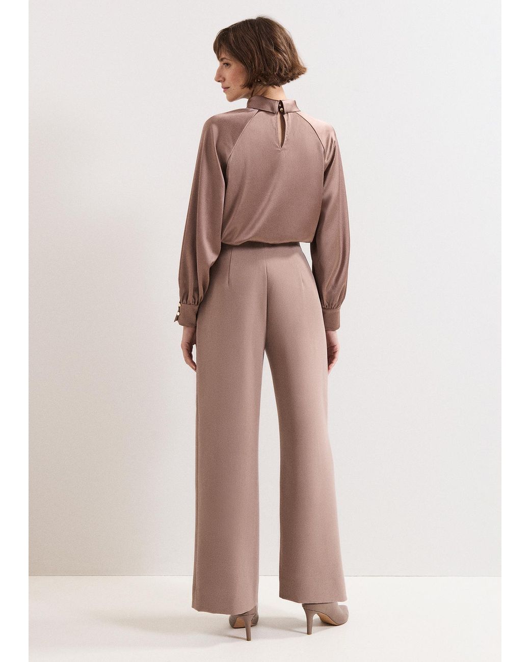 Phase Eight Natural Aubrie Full Length Trouser