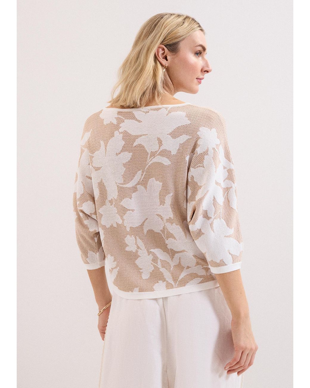 Phase Eight Natural Anais Batwing Jumper