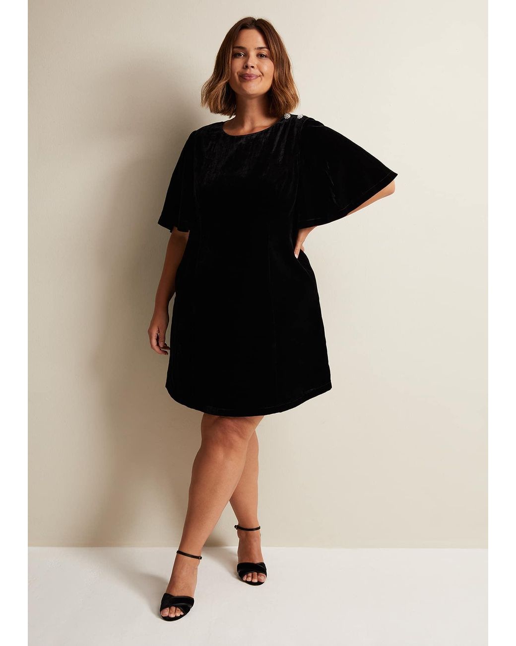 Phase Eight Black Charlie Velvet Dress