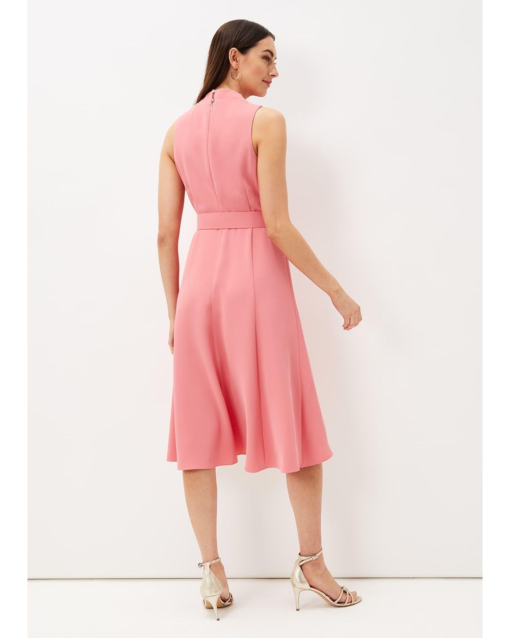 Phase Eight Pink Kazandra Belted Dress